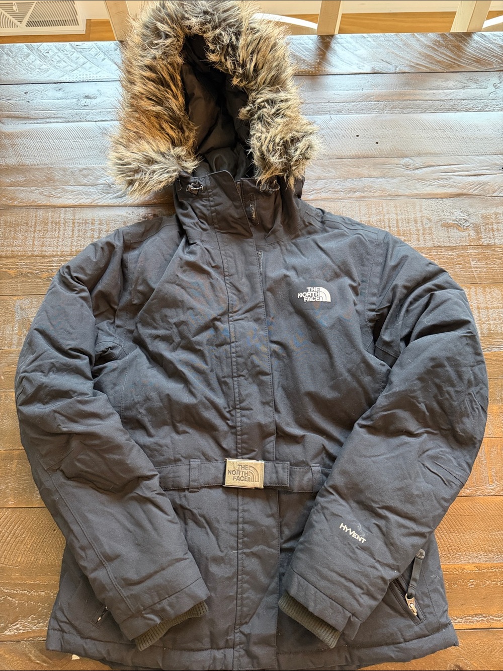 The North Face Insulated Ski Parka with Faux Fur Hood